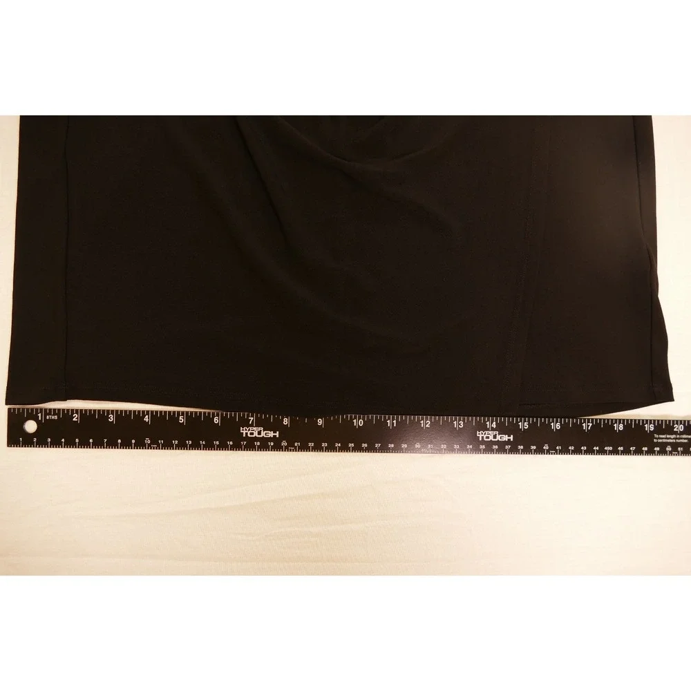 Lauren Ralph Lauren Black Sheath Ruffle Dress Size 8 elegant, effortless polish - Picture 15 of 16